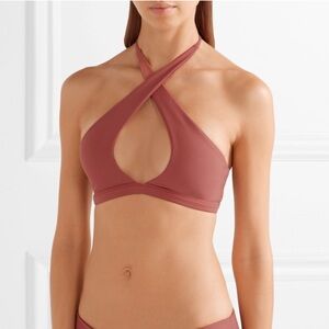 NWT Mikoh Swimwear Tahaa Halter Bikini Top